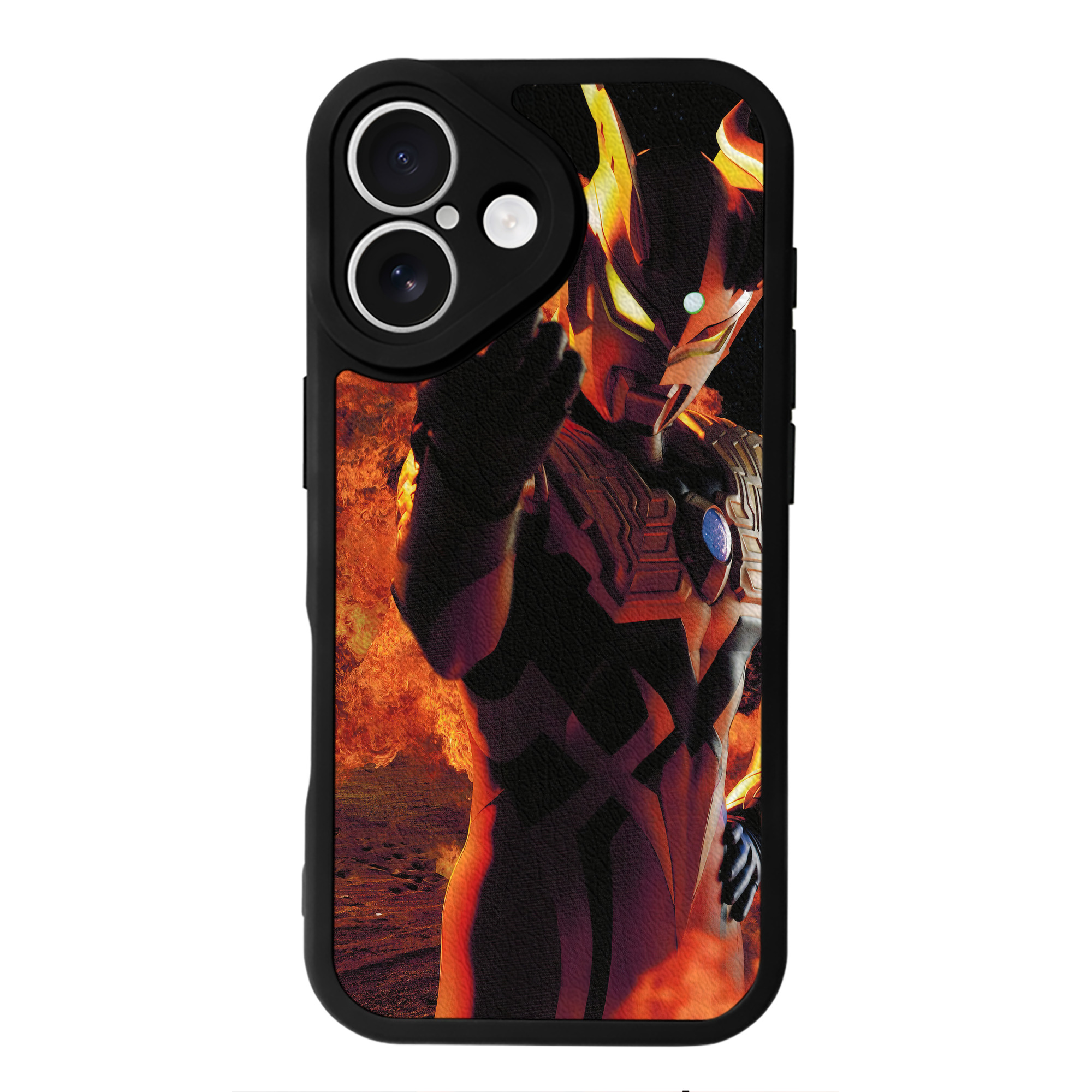 （画像用） ウルトラマン Ultraman 【iPhone 16シリーズ対応】シリコンスマホケース（レザー調） 材質：シリコン